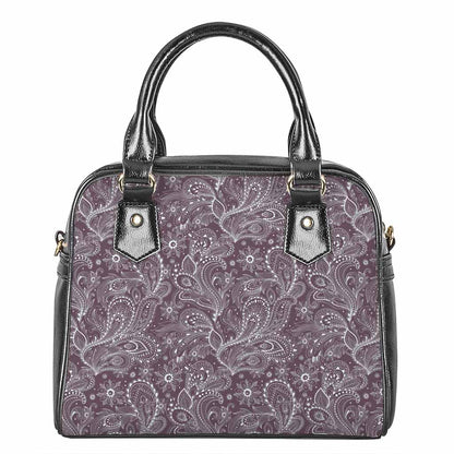 Umber Floral Bohemian Pattern Print Shoulder Handbag