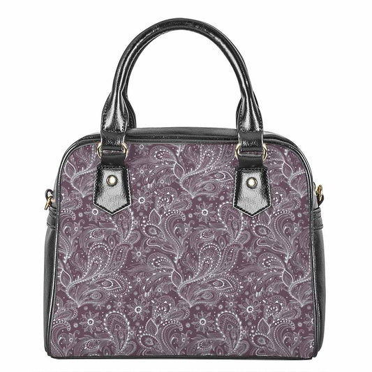 Umber Floral Bohemian Pattern Print Shoulder Handbag