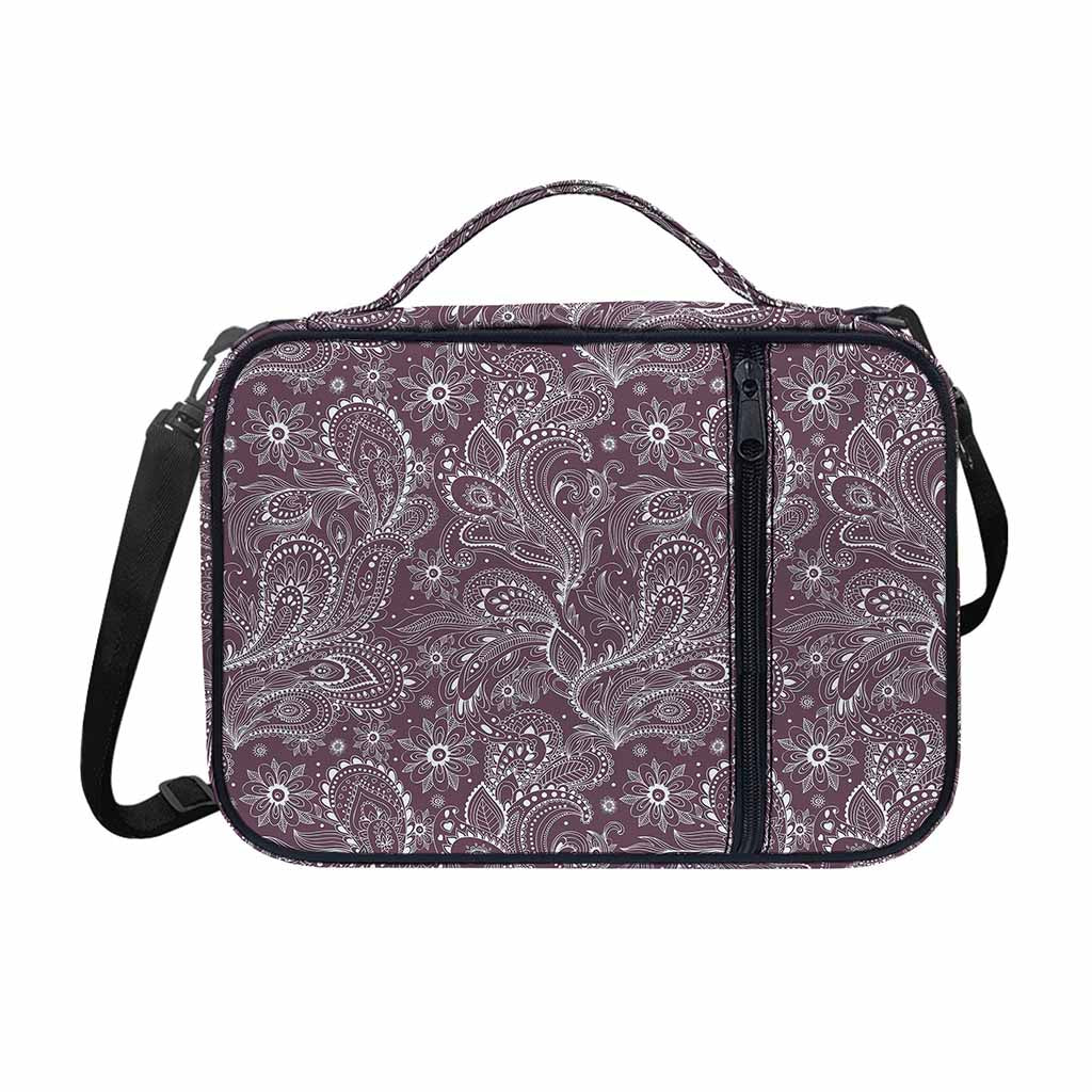 Umber Floral Bohemian Pattern Print Shoulder Strap Bible Bag