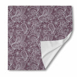 Umber Floral Bohemian Pattern Print Silk Bandana