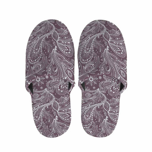 Umber Floral Bohemian Pattern Print Slippers