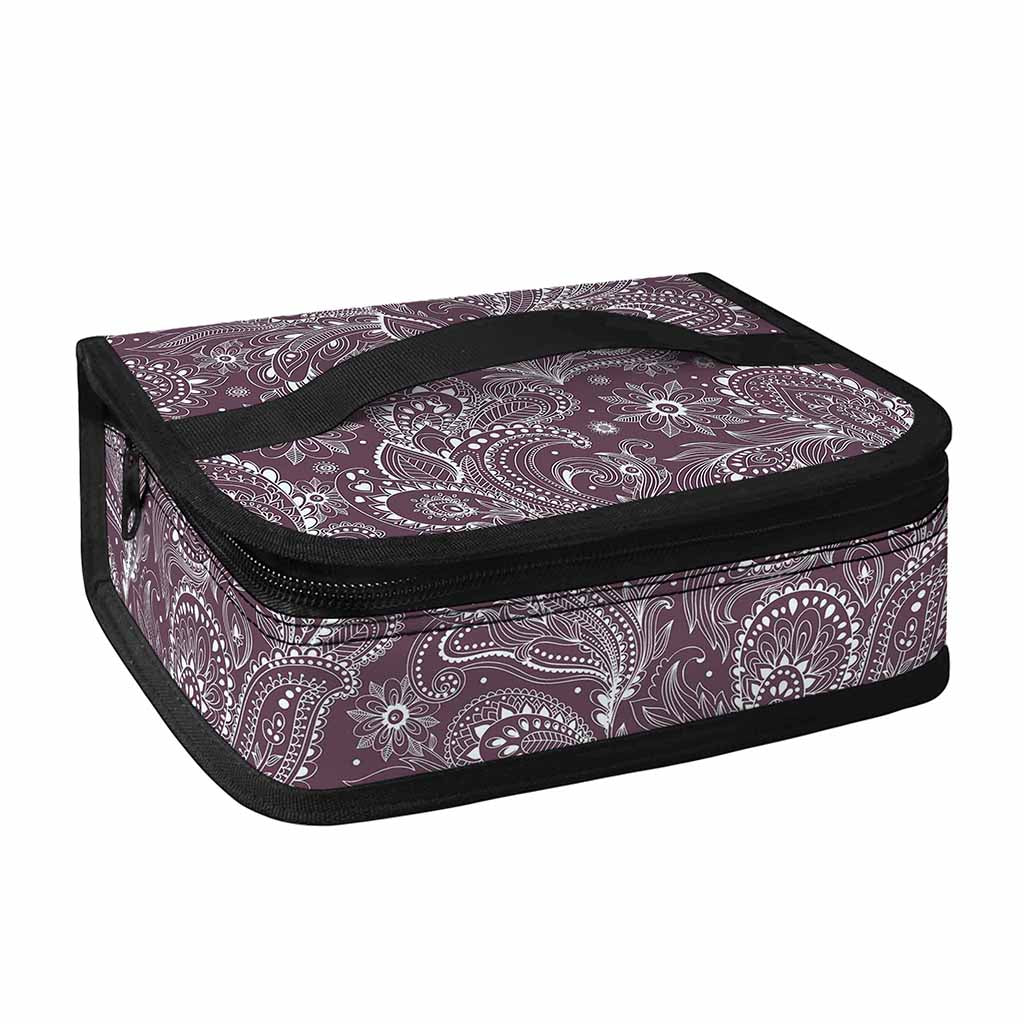 Umber Floral Bohemian Pattern Print Small Lunch Bag