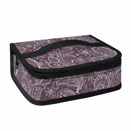 Umber Floral Bohemian Pattern Print Small Lunch Bag