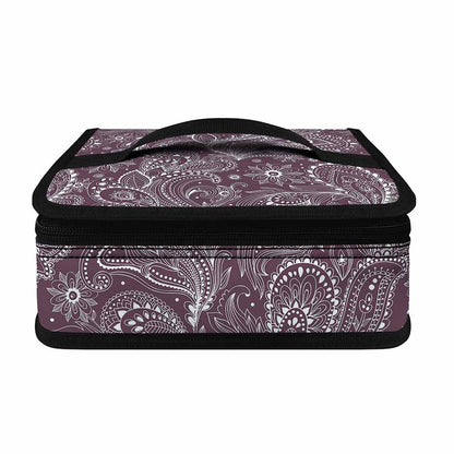 Umber Floral Bohemian Pattern Print Small Lunch Bag