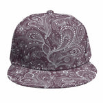 Umber Floral Bohemian Pattern Print Snapback Cap