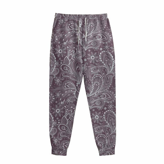 Umber Floral Bohemian Pattern Print Sweatpants