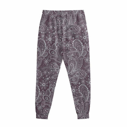 Umber Floral Bohemian Pattern Print Sweatpants