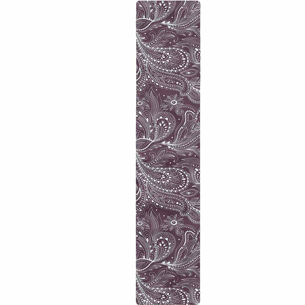 Umber Floral Bohemian Pattern Print Table Runner
