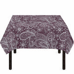 Umber Floral Bohemian Pattern Print Tablecloth