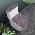 Umber Floral Bohemian Pattern Print Toilet Lid And Tank Cover Set