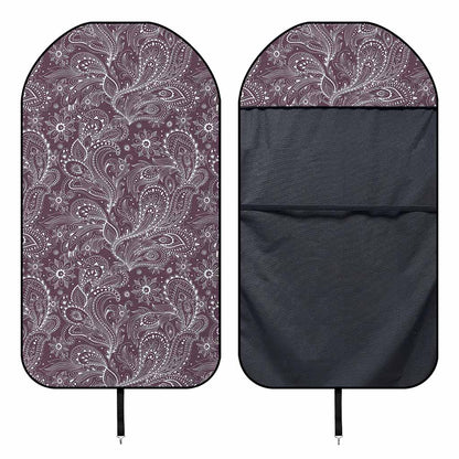 Umber Floral Bohemian Pattern Print Waterproof Car Seat Cover