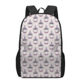 Unicorn Cupcake Pattern Print 17 Inch Backpack