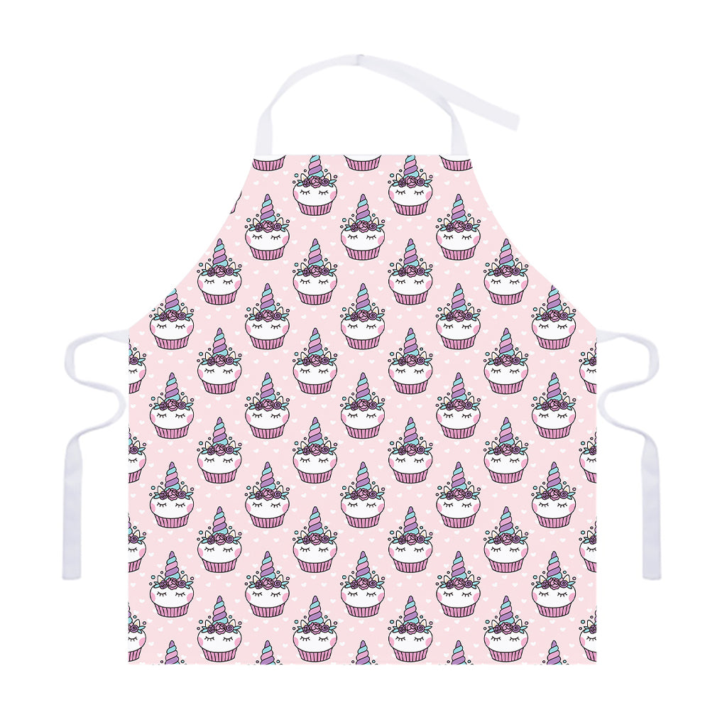 Unicorn Cupcake Pattern Print Adjustable Apron