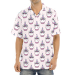 Unicorn Cupcake Pattern Print Aloha Shirt