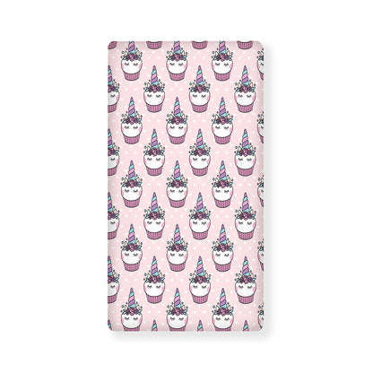 Unicorn Cupcake Pattern Print Baby Crib Sheet