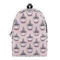 Unicorn Cupcake Pattern Print School Backpack