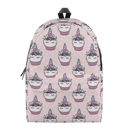 Unicorn Cupcake Pattern Print Backpack