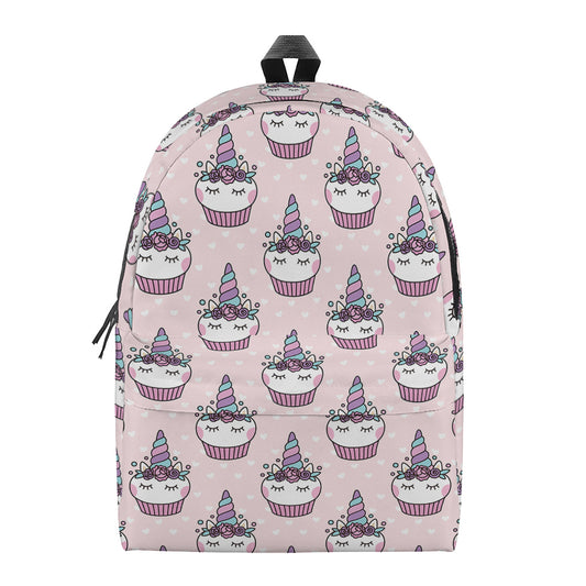 Unicorn Cupcake Pattern Print Backpack