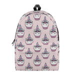 Unicorn Cupcake Pattern Print Backpack