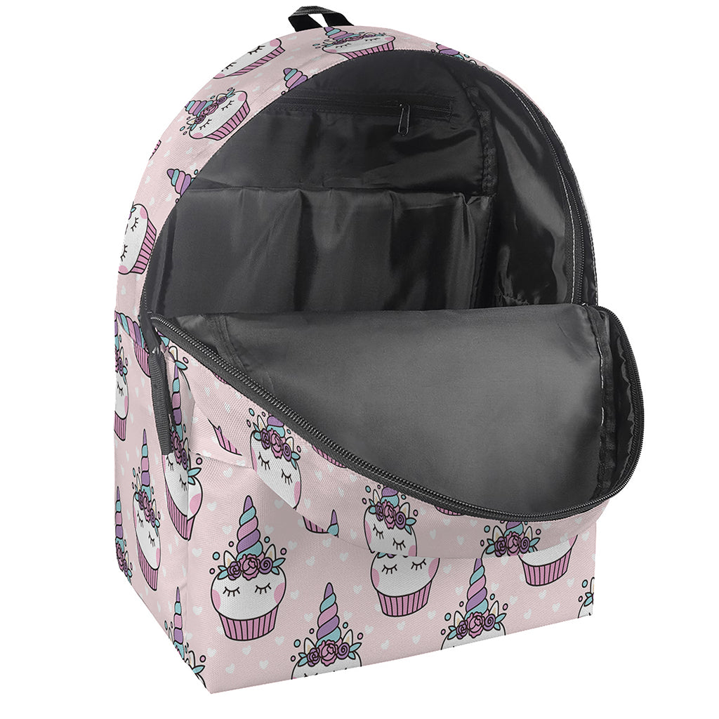 Unicorn Cupcake Pattern Print Backpack