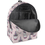 Unicorn Cupcake Pattern Print Backpack