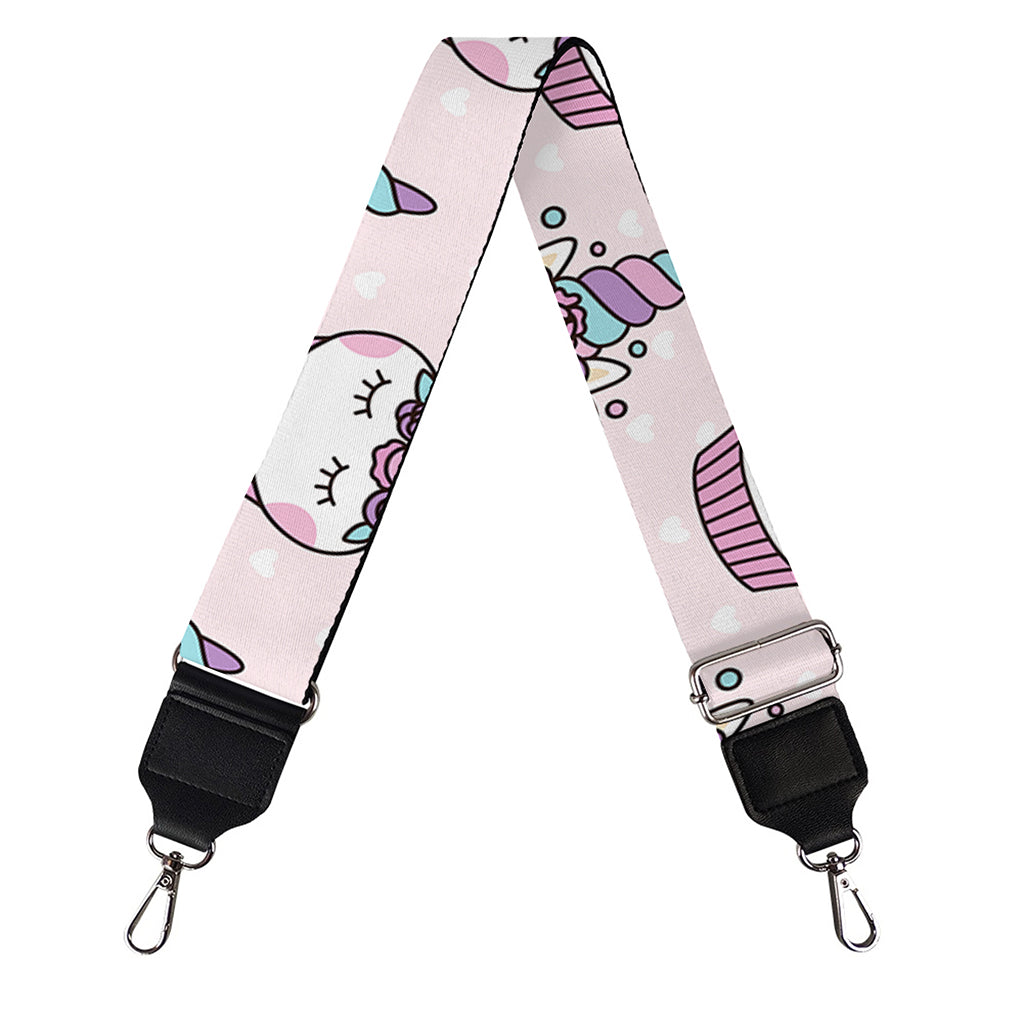 Unicorn Cupcake Pattern Print Bag Strap