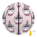 Unicorn Cupcake Pattern Print Basketball