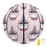 Unicorn Cupcake Pattern Print Basketball
