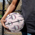 Unicorn Cupcake Pattern Print Basketball
