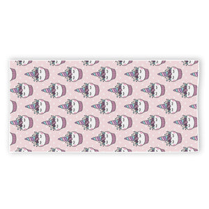 Unicorn Cupcake Pattern Print Beach Towel