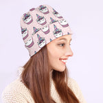 Unicorn Cupcake Pattern Print Beanie