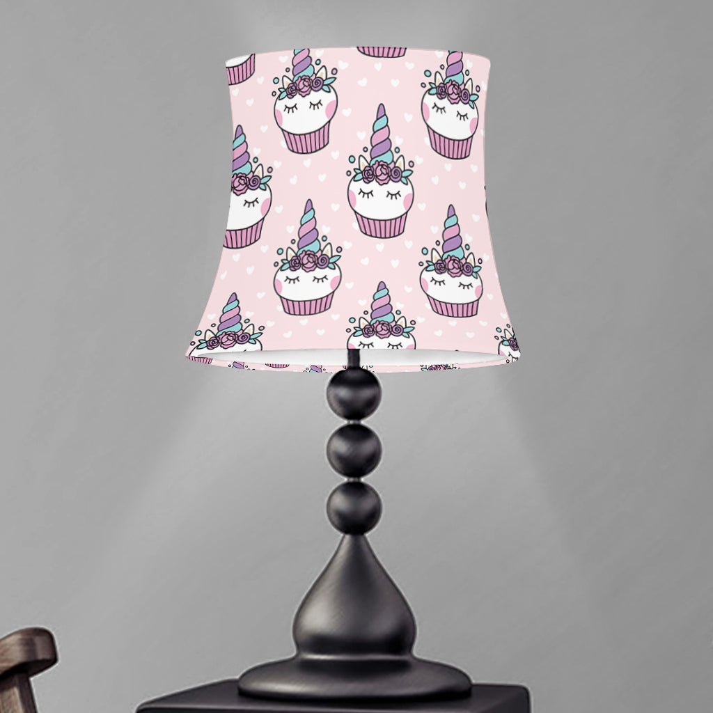 Unicorn Cupcake Pattern Print Bell Lamp Shade