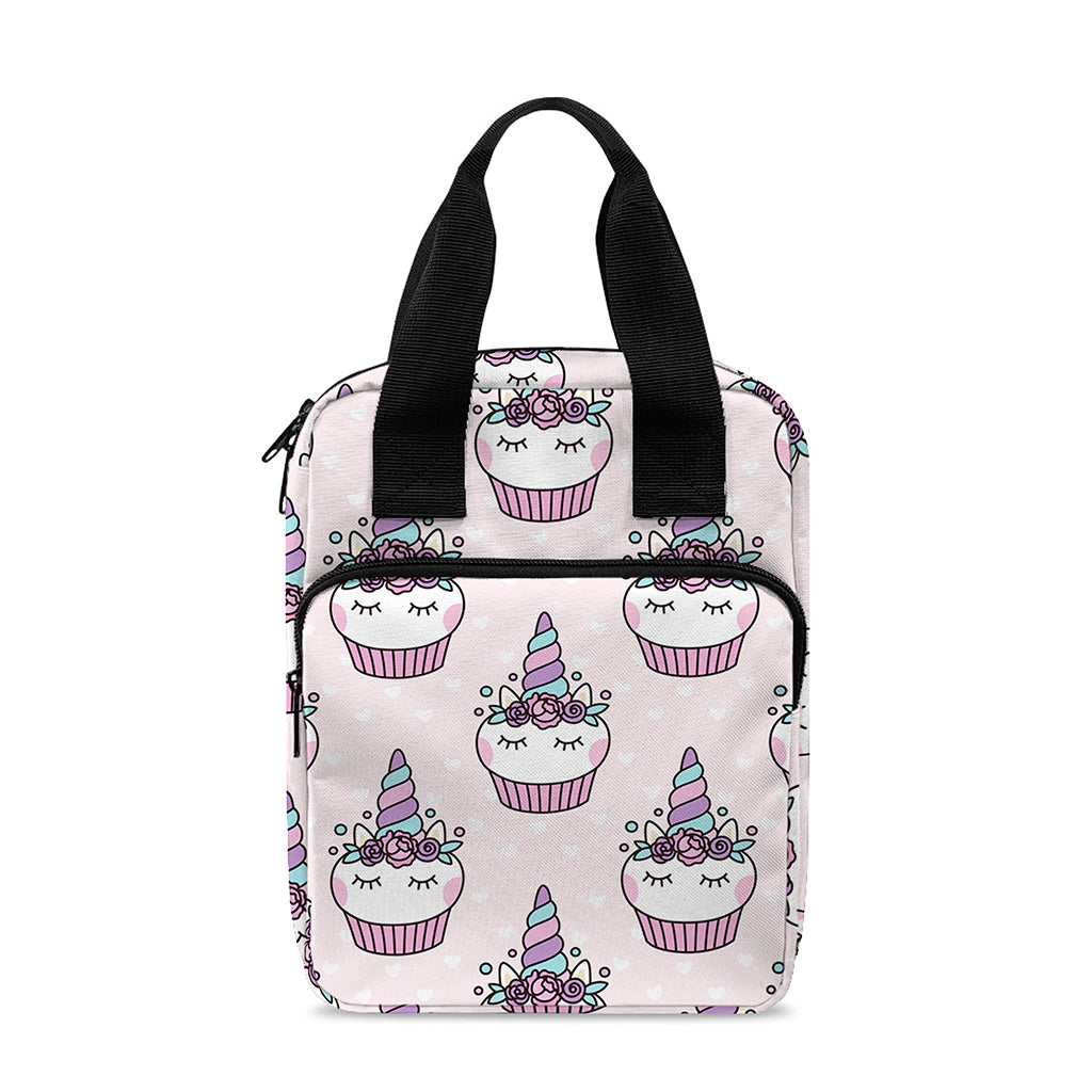 Unicorn Cupcake Pattern Print Bible Tote Bag