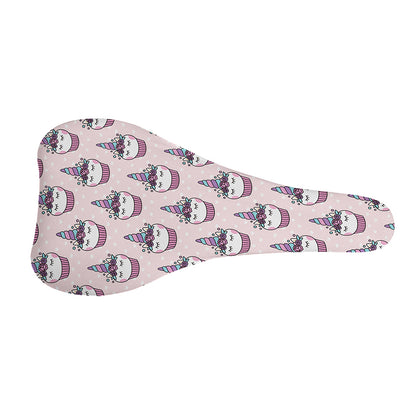 Unicorn Cupcake Pattern Print Bicycle Seat Cover