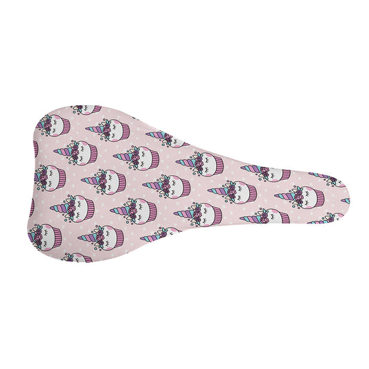 Unicorn Cupcake Pattern Print Bicycle Seat Cover