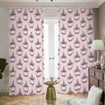 Unicorn Cupcake Pattern Print Blackout Pencil Pleat Curtains