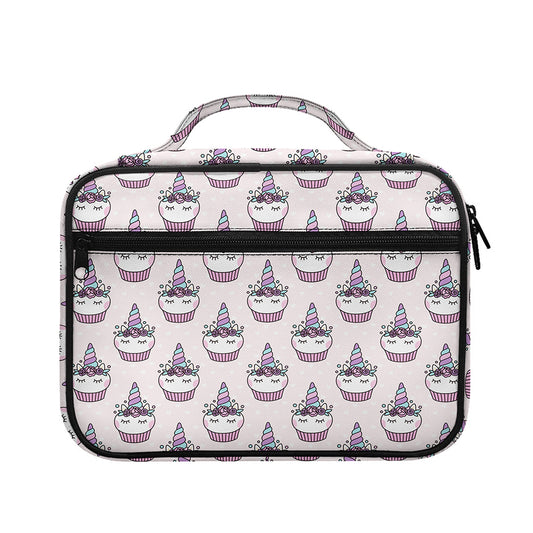 Unicorn Cupcake Pattern Print Briefcase Bible Bag