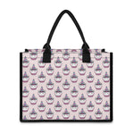 Unicorn Cupcake Pattern Print Canvas Tote Bag