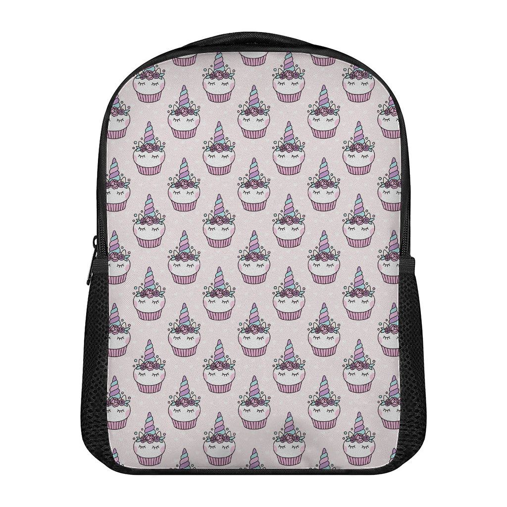 Unicorn Cupcake Pattern Print Casual Backpack