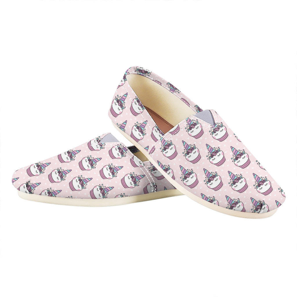 Unicorn Cupcake Pattern Print Casual Shoes
