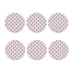 Unicorn Cupcake Pattern Print Coaster Set