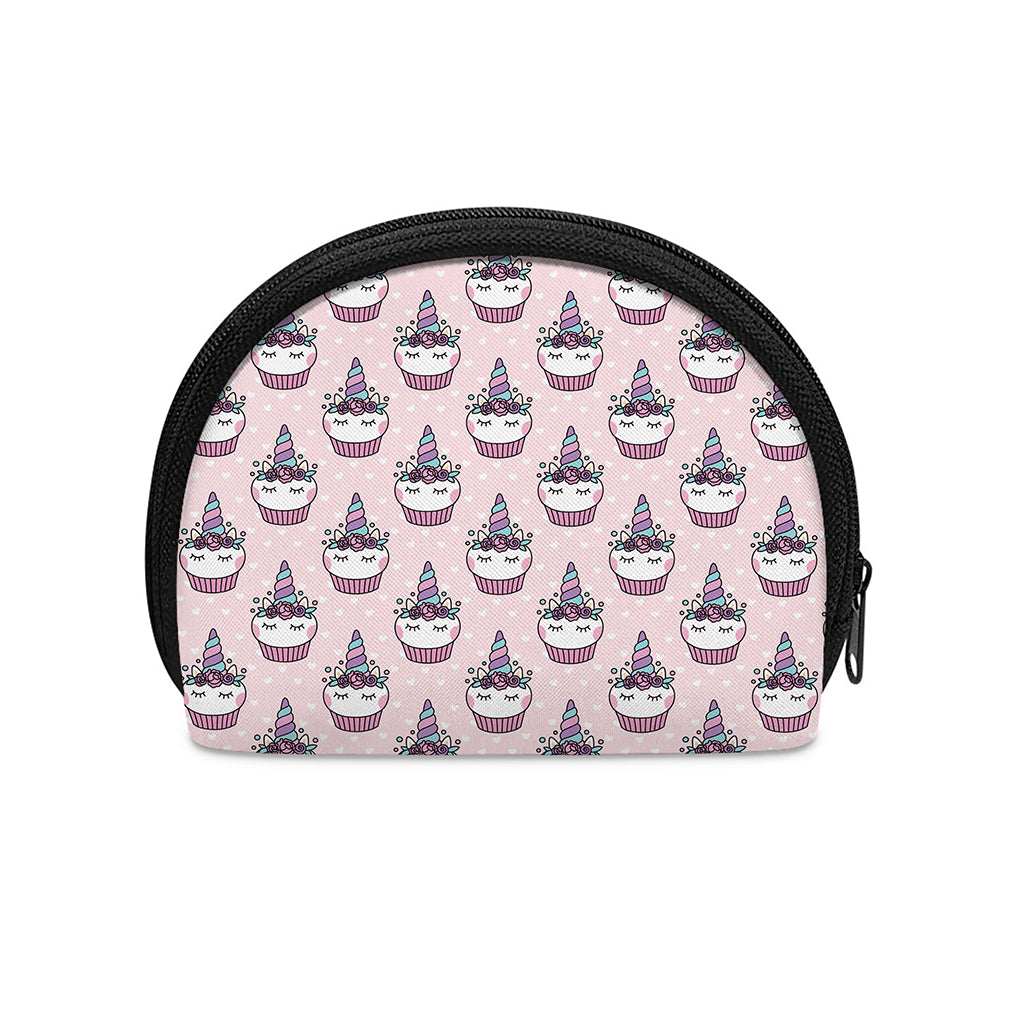 Unicorn Cupcake Pattern Print Coin Purse
