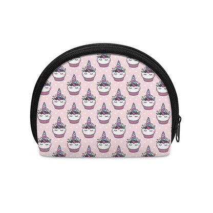Unicorn Cupcake Pattern Print Coin Purse