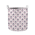 Unicorn Cupcake Pattern Print Collapsible Laundry Basket