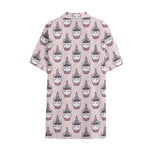 Unicorn Cupcake Pattern Print Cotton Hawaiian Shirt