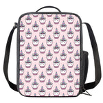 Unicorn Cupcake Pattern Print Crossbody Lunch Bag