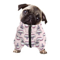 Unicorn Cupcake Pattern Print Dog Zip Up Jacket