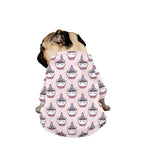 Unicorn Cupcake Pattern Print Dog Zip Up Jacket