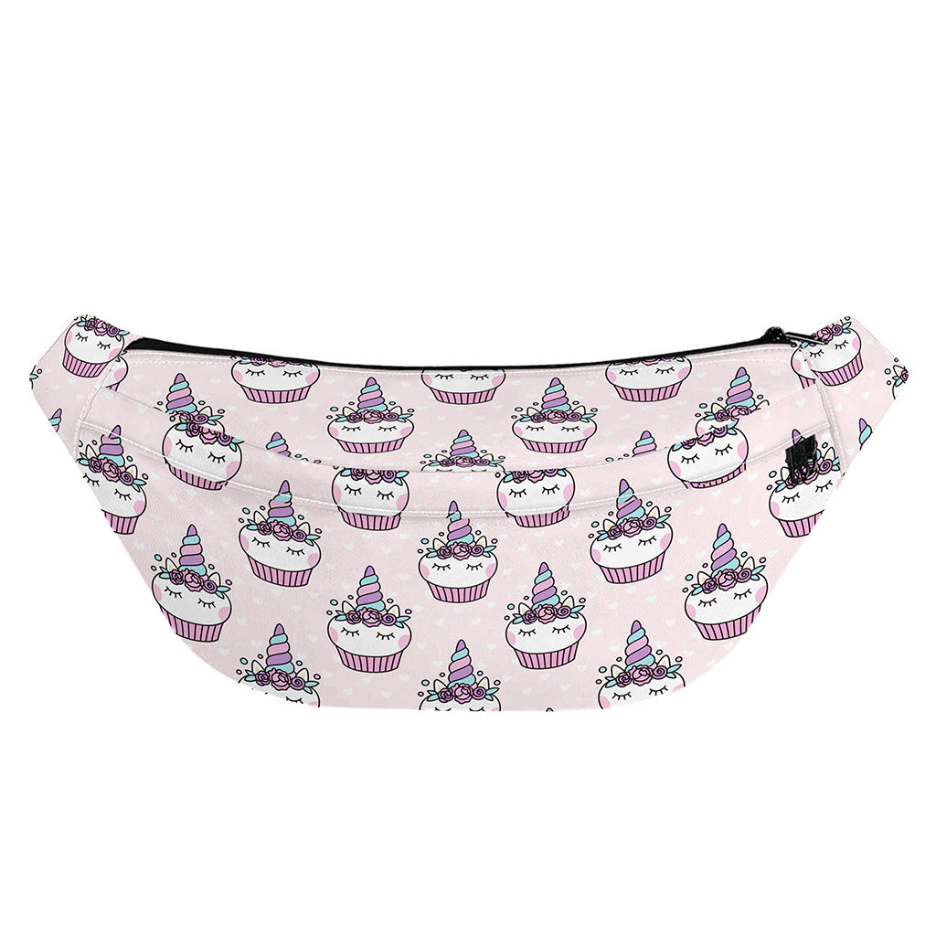 Unicorn Cupcake Pattern Print Fanny Pack