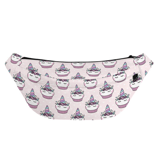 Unicorn Cupcake Pattern Print Fanny Pack